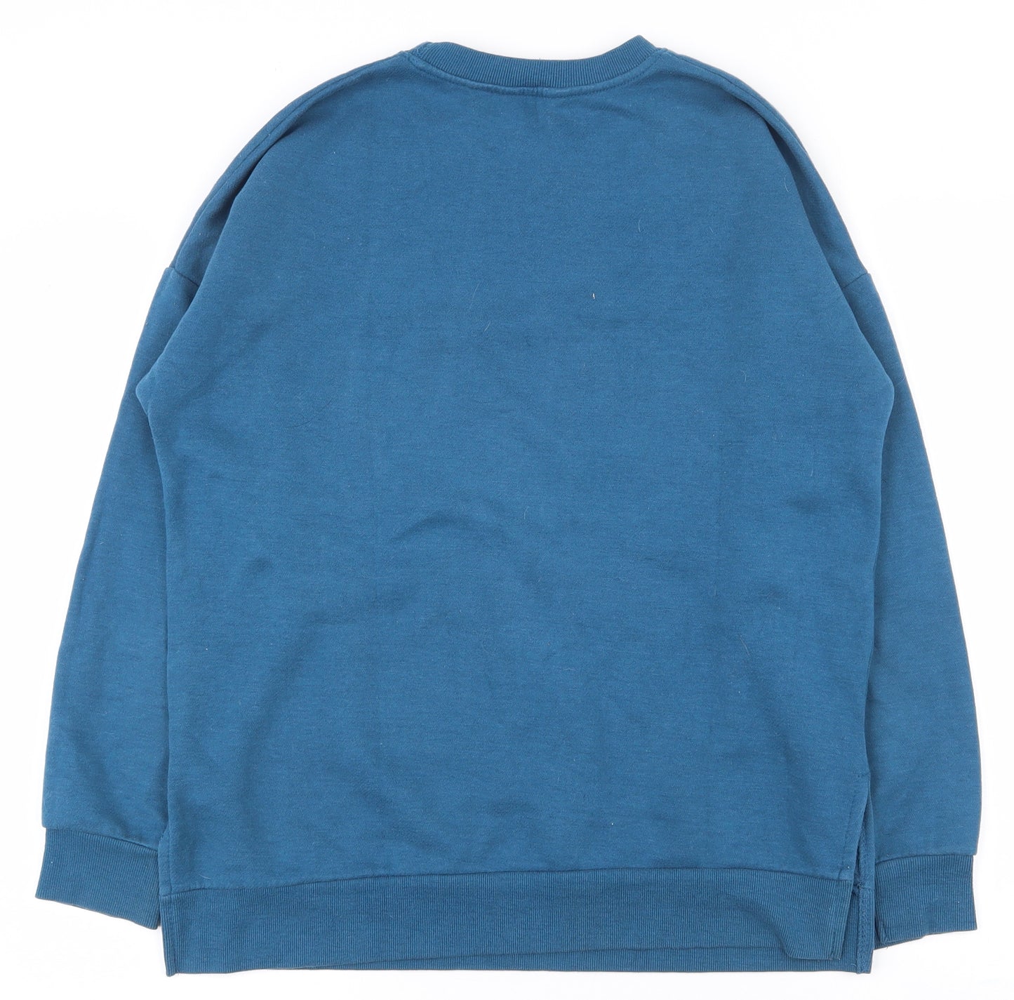 New Look Womens Blue  Polyester Pullover Sweatshirt Size 8  Pullover