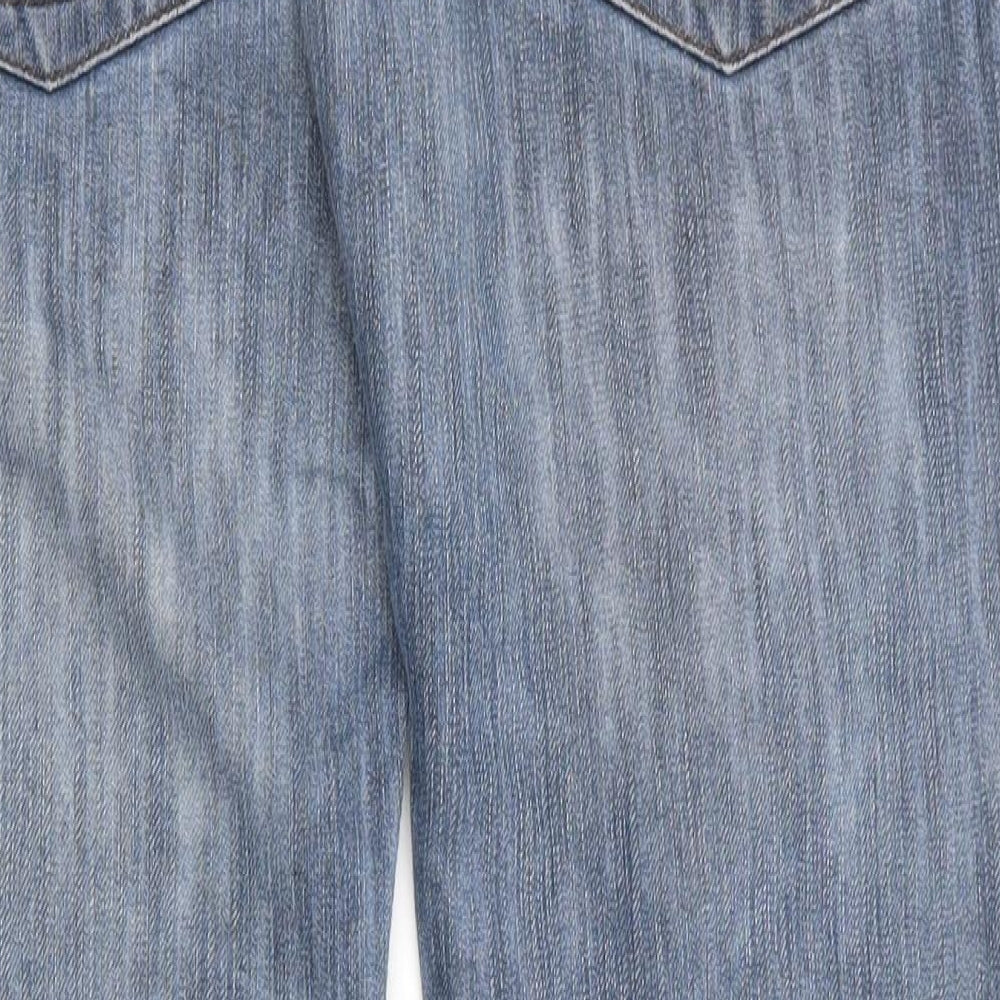 UrbanSpirit Mens Blue  Cotton Straight Jeans Size 34 L29 in Regular Zip