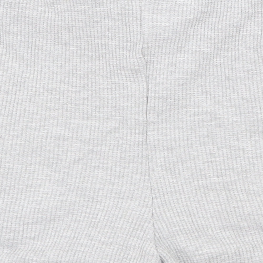 Primark Womens Grey  Cotton Sweat Shorts Size 14  Regular Drawstring - Inside leg 2 in