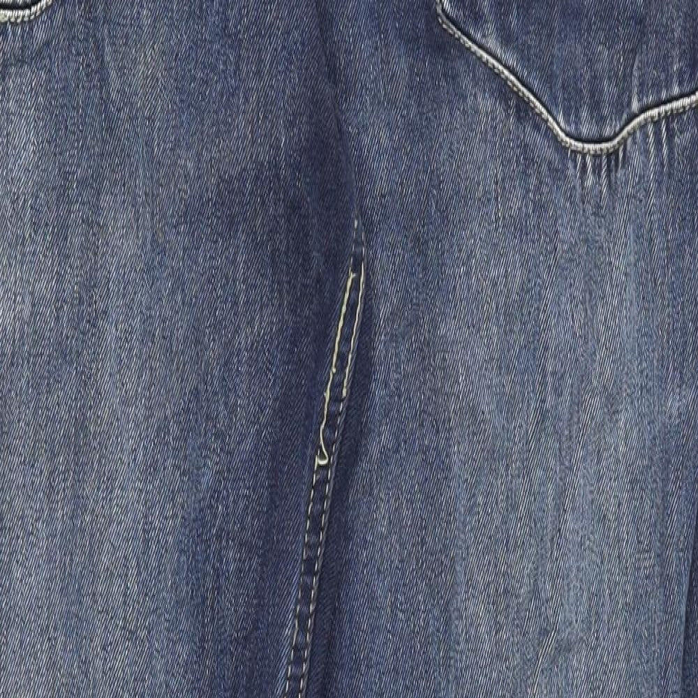 Firetrap Mens Blue  Cotton Straight Jeans Size 34 L31 in Regular Button