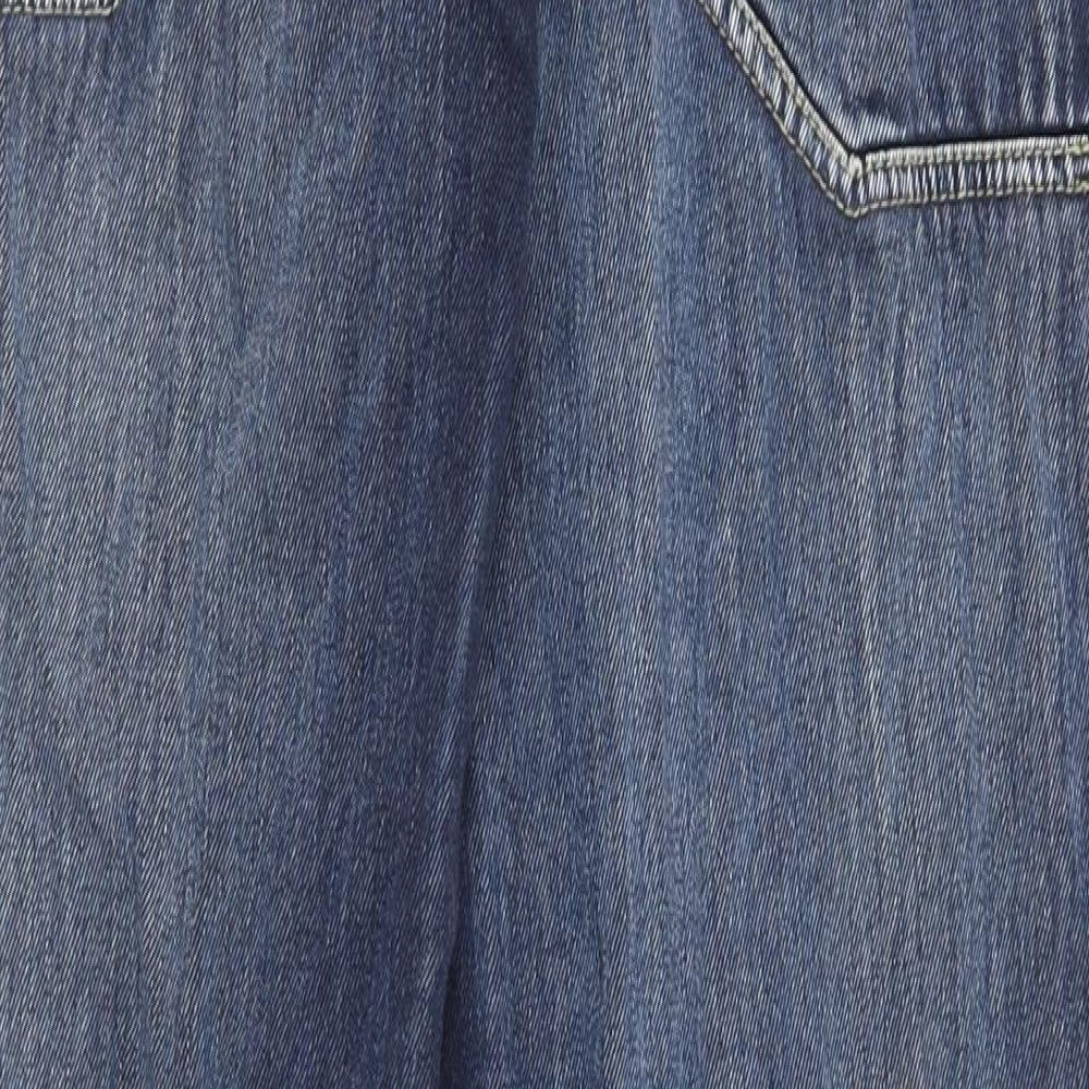 Firetrap Mens Blue  Cotton Straight Jeans Size 34 L31 in Regular Button
