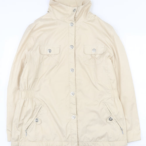 Dunnes Stores Womens Beige   Jacket  Size 10  Snap