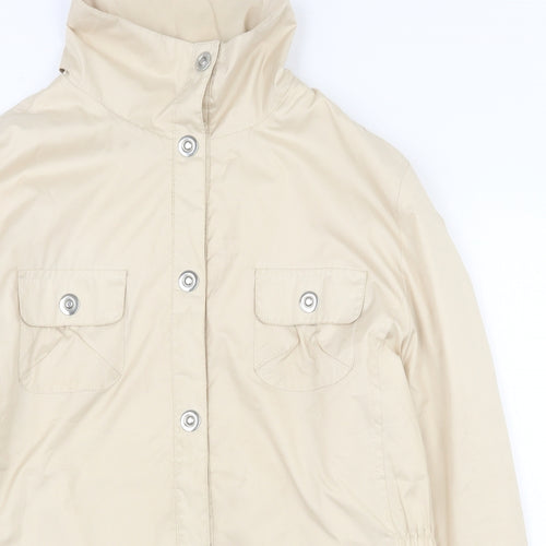 Dunnes Stores Womens Beige   Jacket  Size 10  Snap