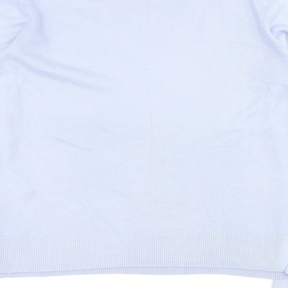 Marks and Spencer Womens Purple Round Neck  Acrylic Pullover Jumper Size 12