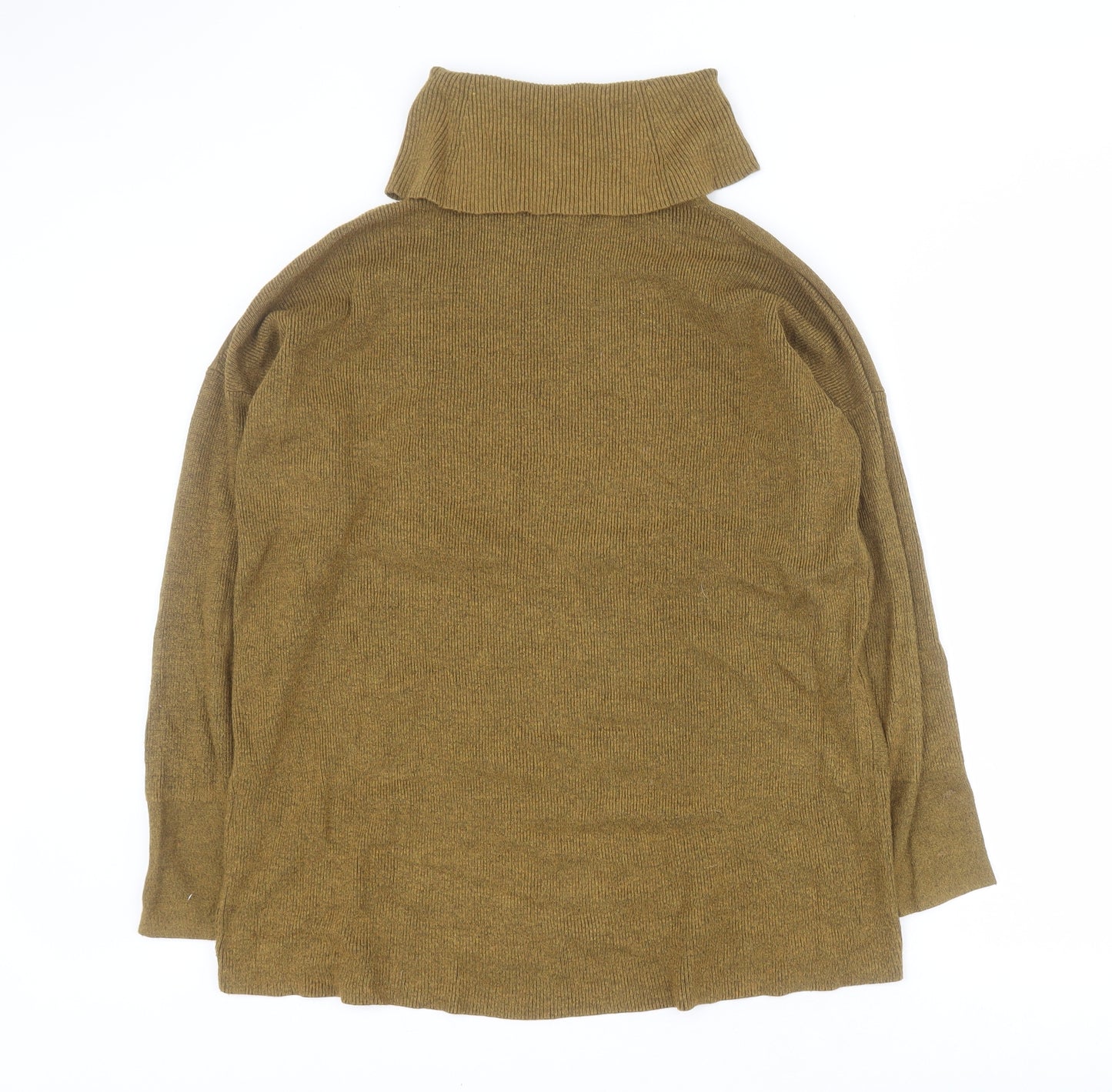 Warehouse Womens Green Roll Neck  Viscose Pullover Jumper Size 6