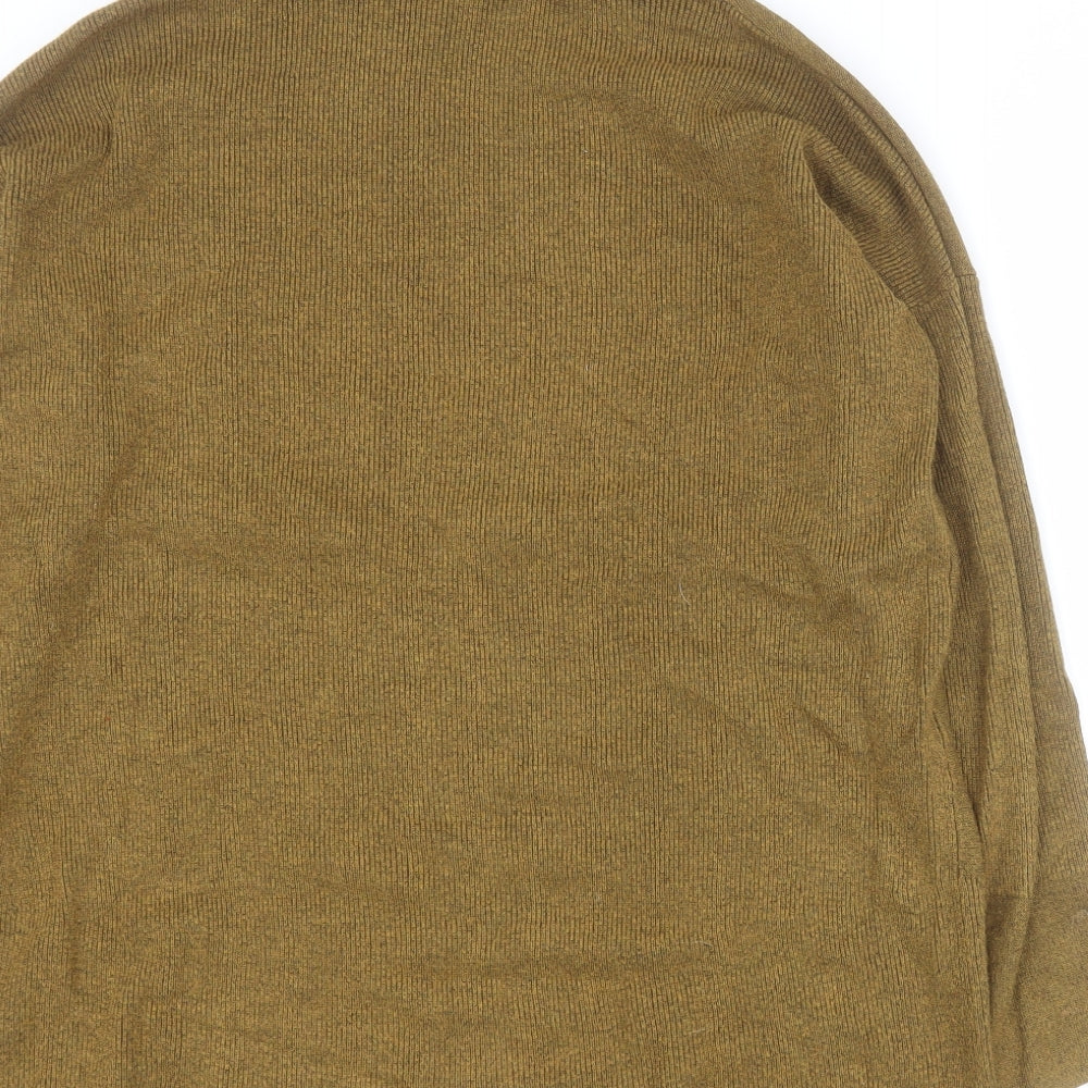 Warehouse Womens Green Roll Neck  Viscose Pullover Jumper Size 6