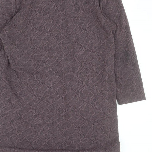 Viza Viz Womens Purple  Polyester Jumper Dress  Size 16  Roll Neck Pullover