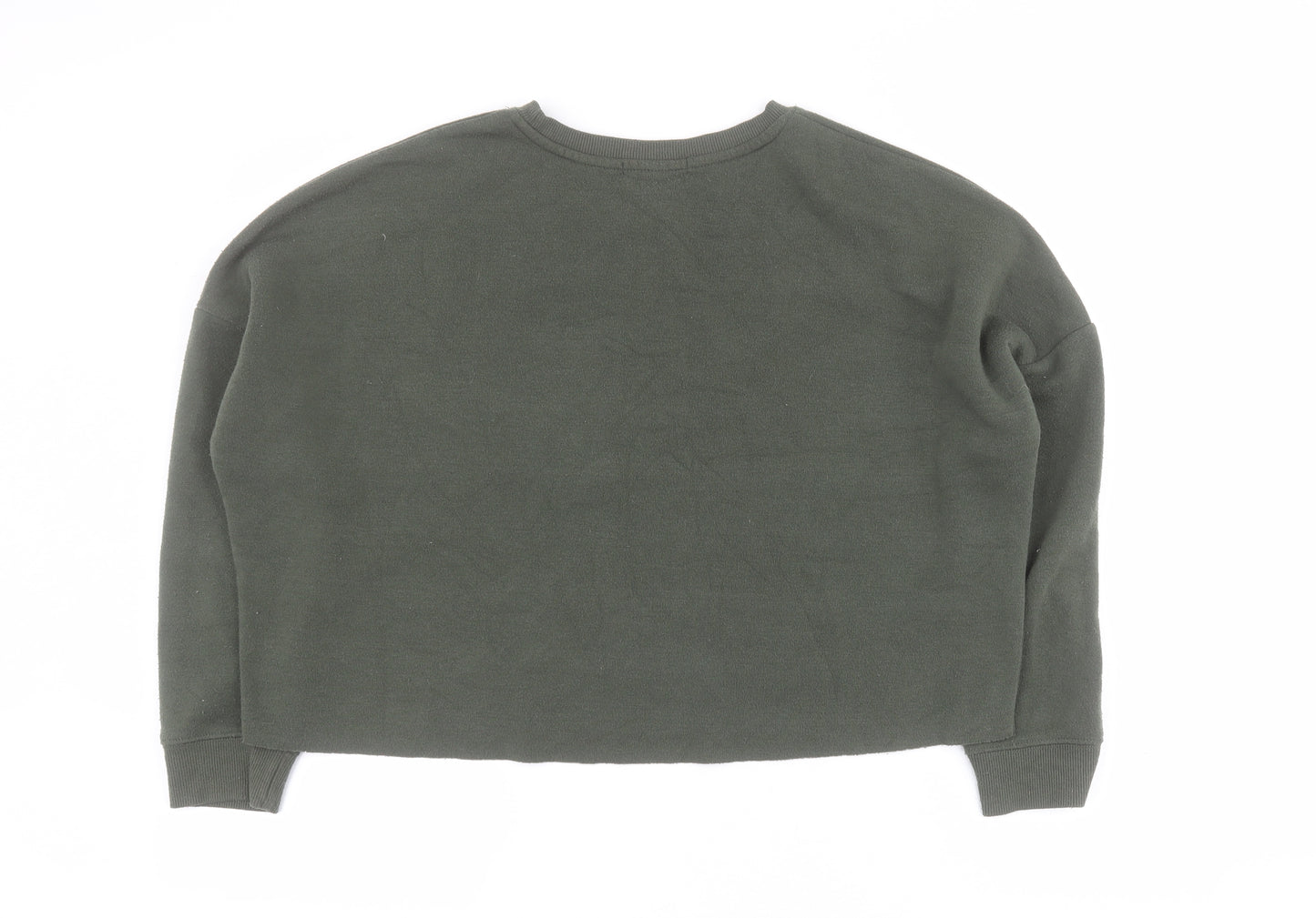 Primark Womens Green  Viscose Pullover Sweatshirt Size M  Pullover - 'Self Made'