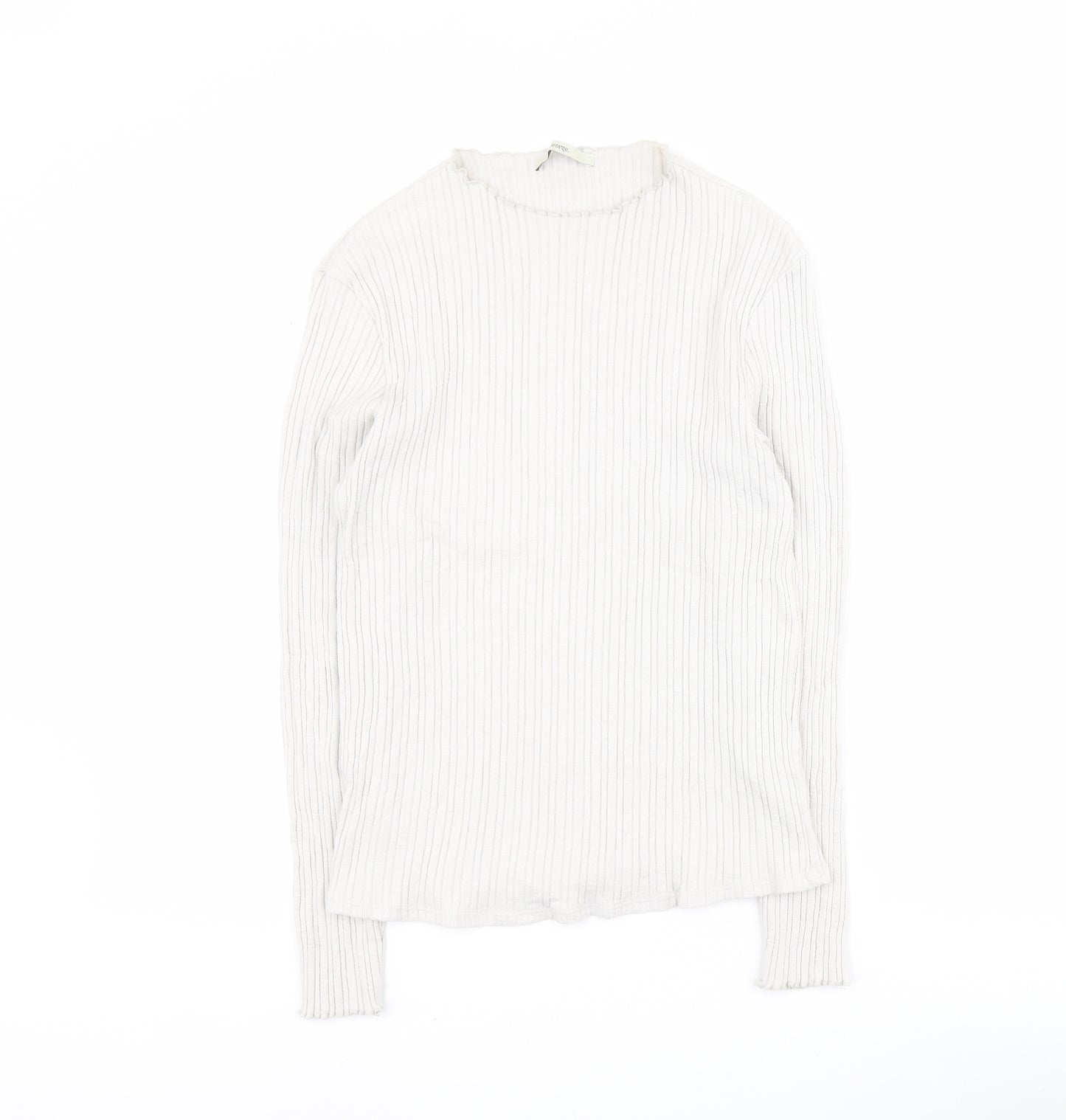 George Womens Grey Round Neck  Cotton Pullover Jumper Size 16   - Ribbed