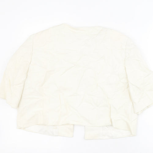 George Womens White   Jacket  Size 18  Hook & Eye