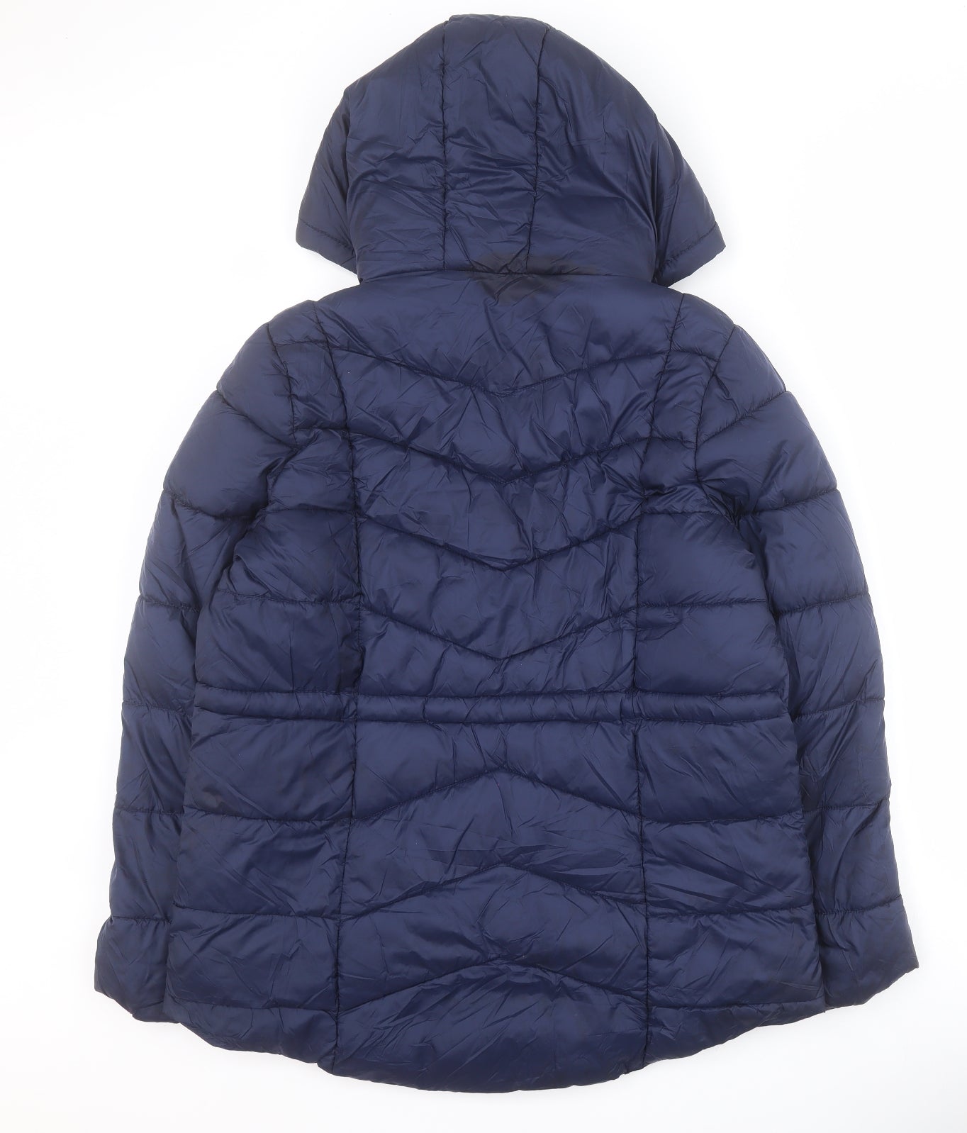 Matalan Womens Blue   Puffer Jacket Coat Size 14  Zip