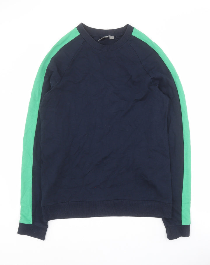 ASOS Mens Blue  Cotton Pullover Sweatshirt Size XS