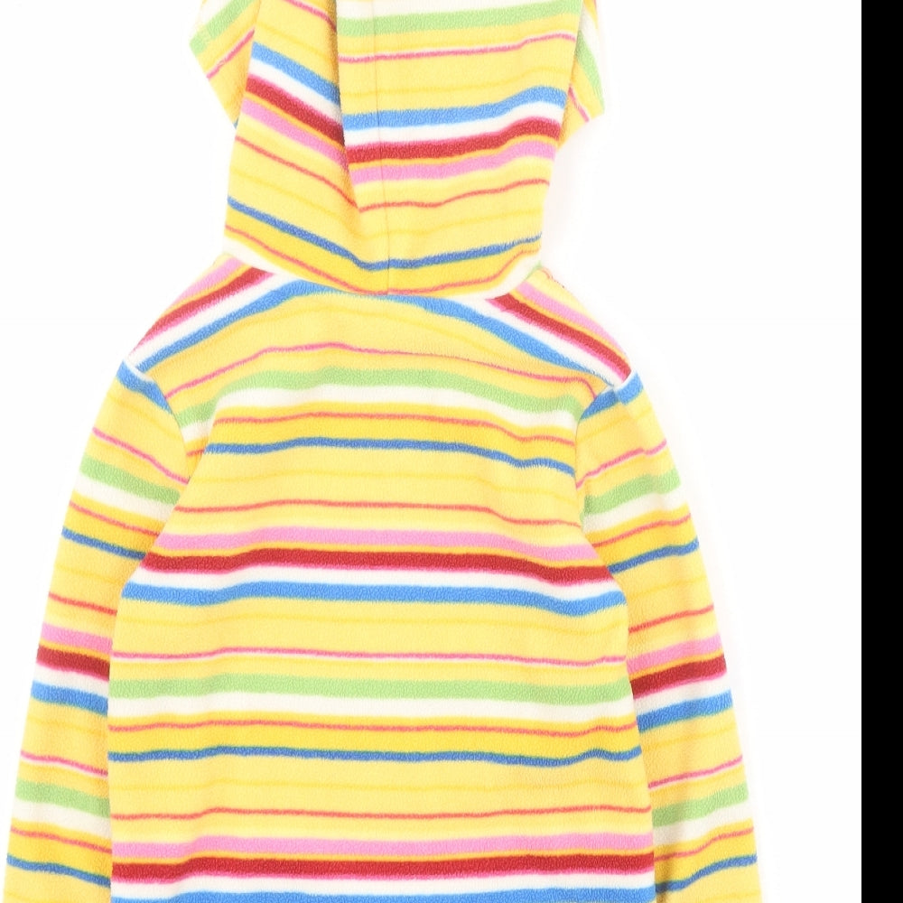 Place Girls Multicoloured Striped 100% Polyester Pullover Hoodie Size 5-6 Years  Pullover
