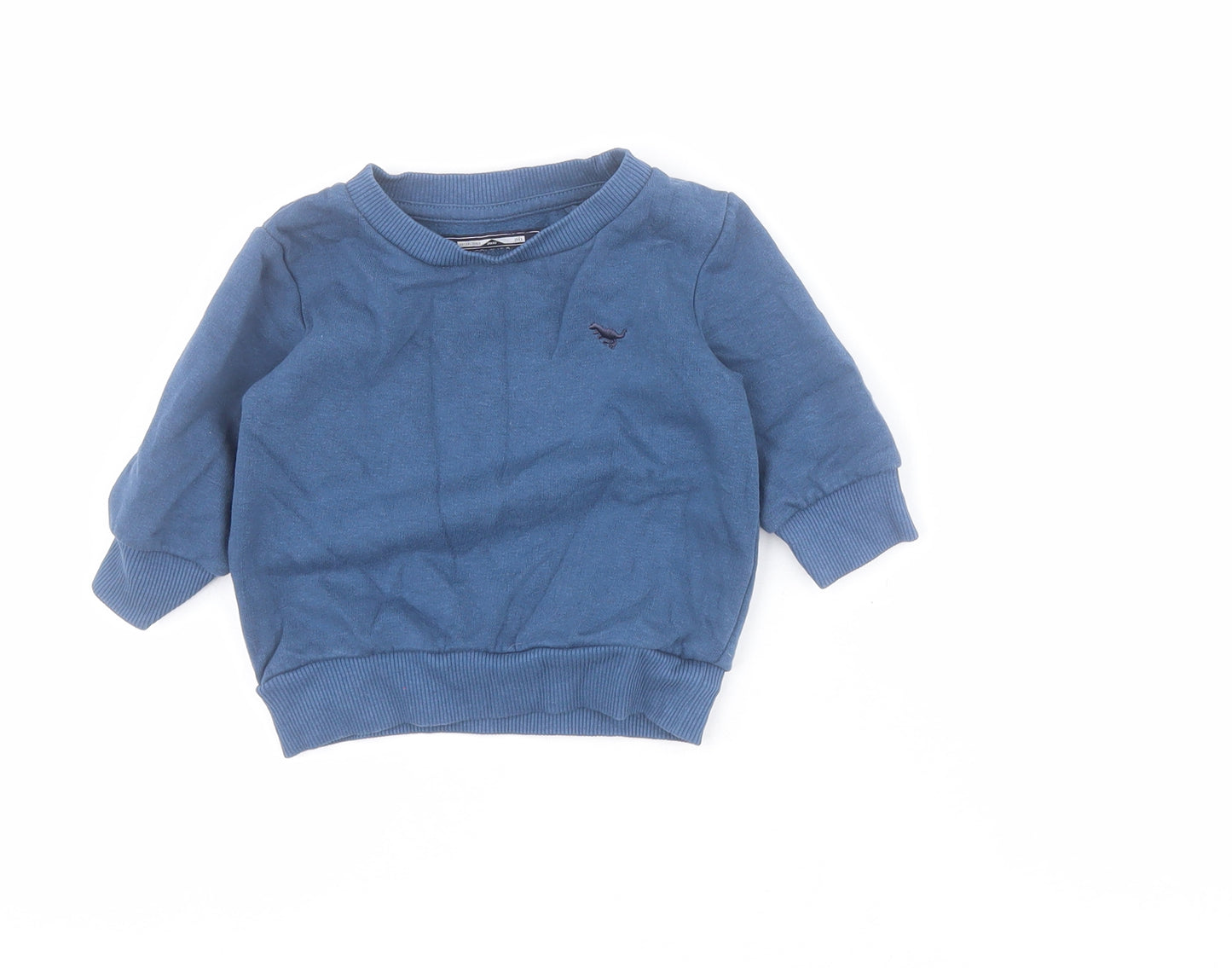 NEXT Baby Blue  Cotton Pullover Jumper Size 3-6 Months  Pullover - Dinosaur