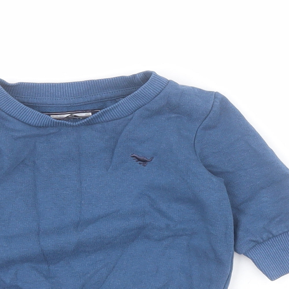 NEXT Baby Blue  Cotton Pullover Jumper Size 3-6 Months  Pullover - Dinosaur