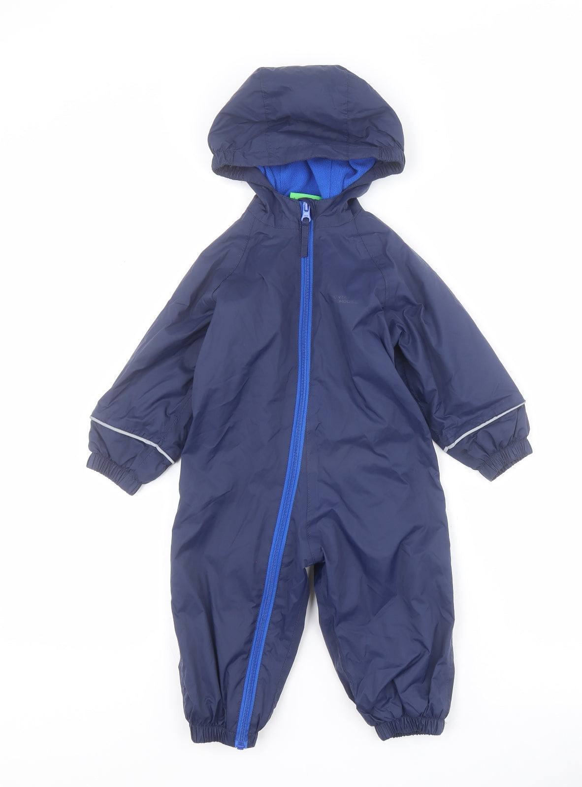 Mountain Warehouse Baby Blue   Windbreaker Snowsuit Size 6-9 Months   Zip - 6-12 months