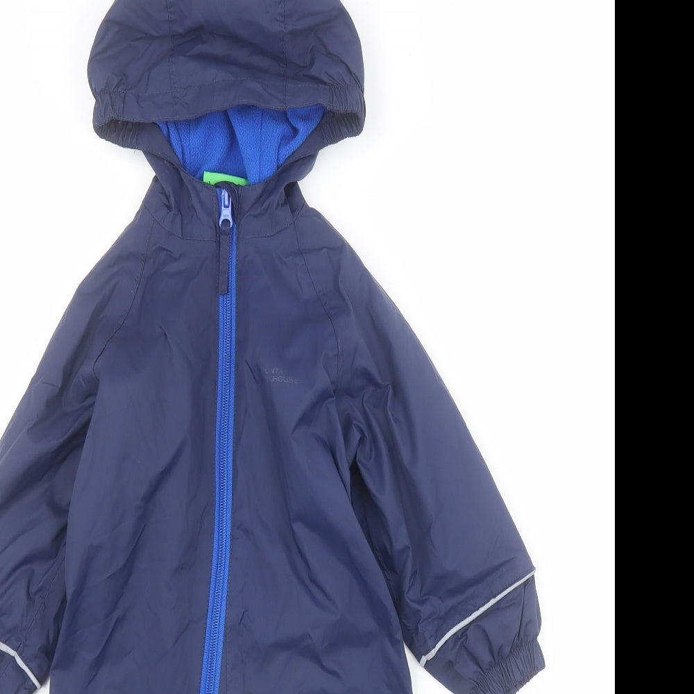 Mountain Warehouse Baby Blue   Windbreaker Snowsuit Size 6-9 Months   Zip - 6-12 months
