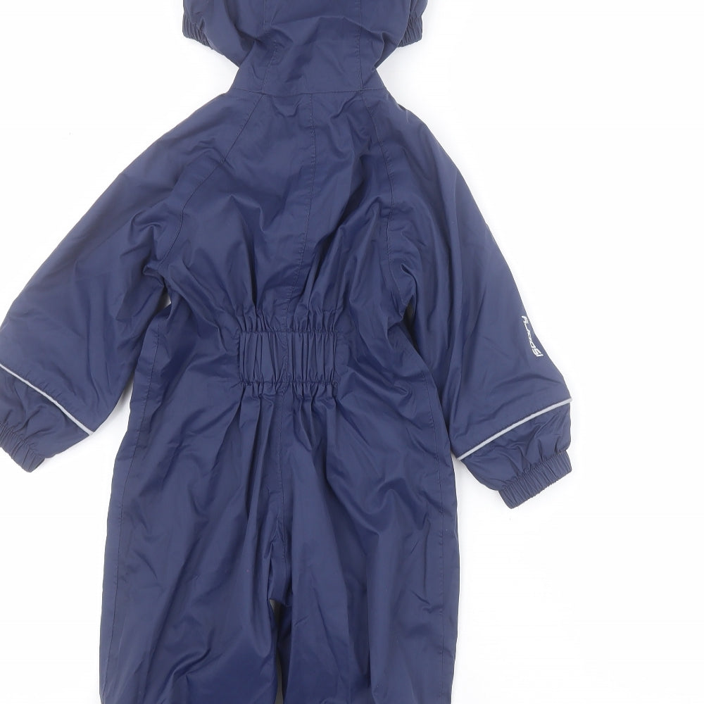 Mountain Warehouse Baby Blue   Windbreaker Snowsuit Size 6-9 Months   Zip - 6-12 months