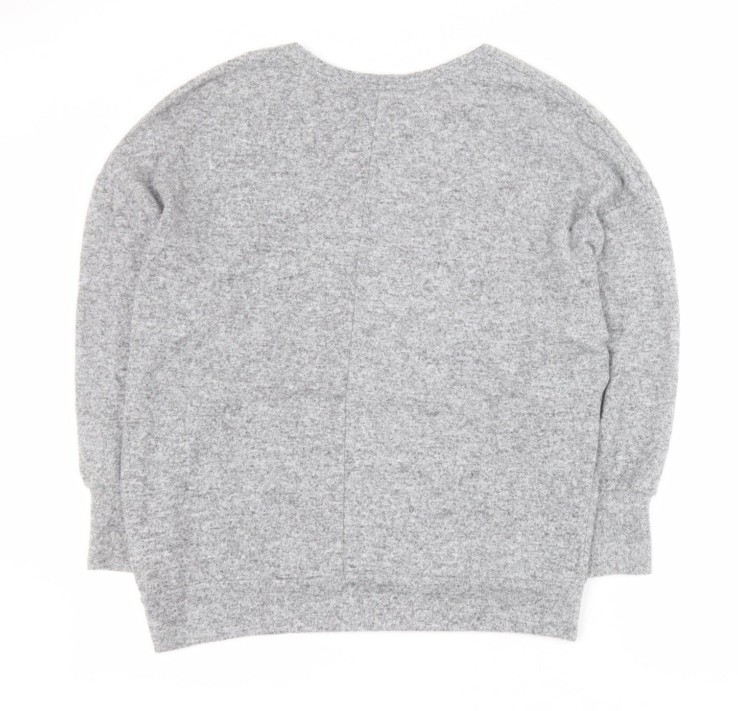 Dorothy Perkins Womens Grey Round Neck  Polyester Pullover Jumper Size 16