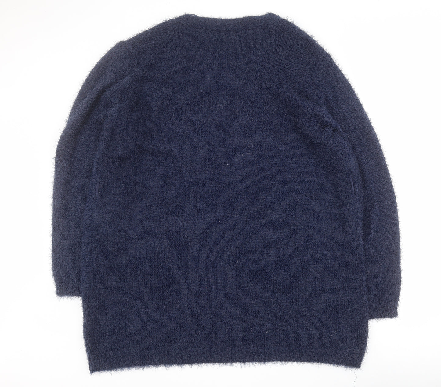 Studio Womens Blue V-Neck  Polyester Cardigan Jumper Size 20   - 20 / 22