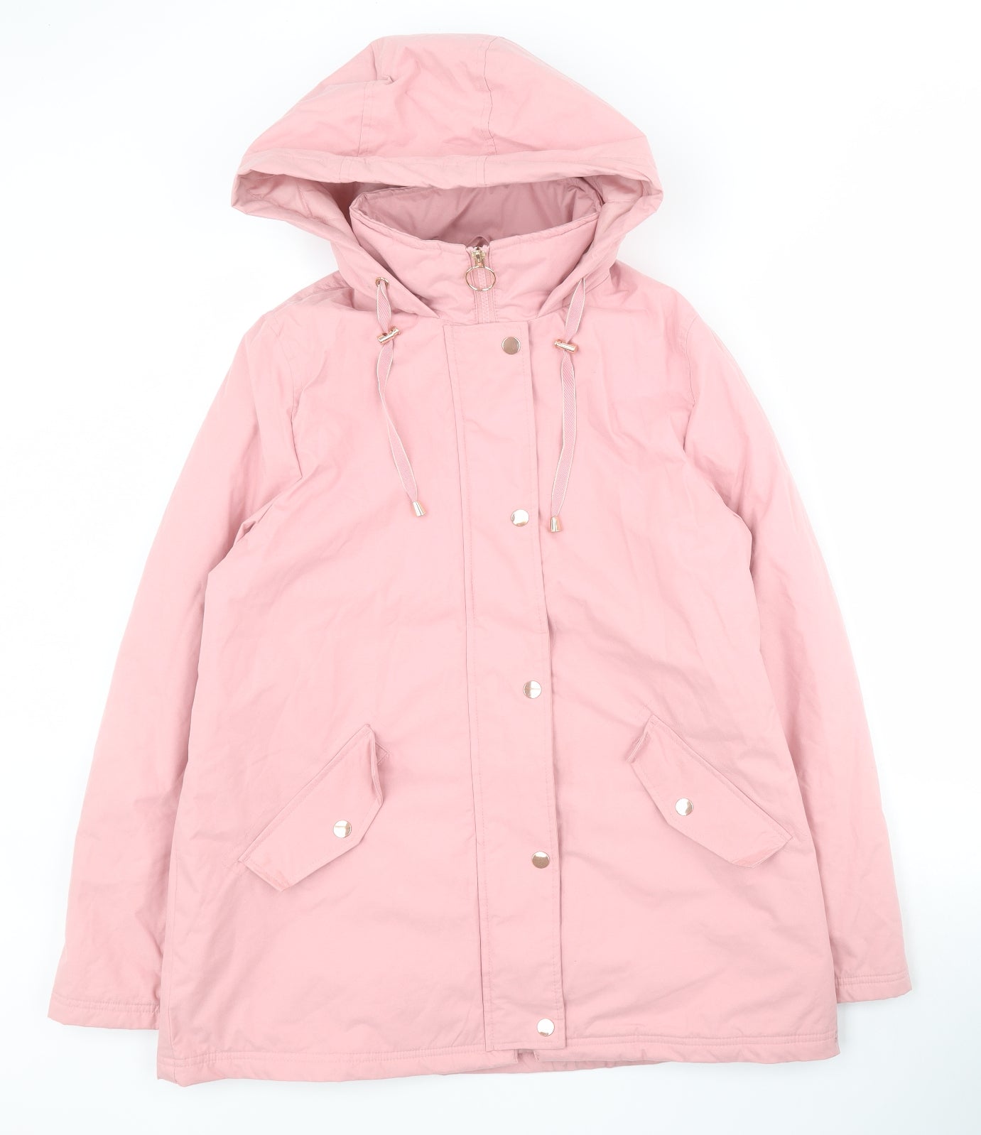 TU Womens Pink   Parka Coat Size 12  Zip
