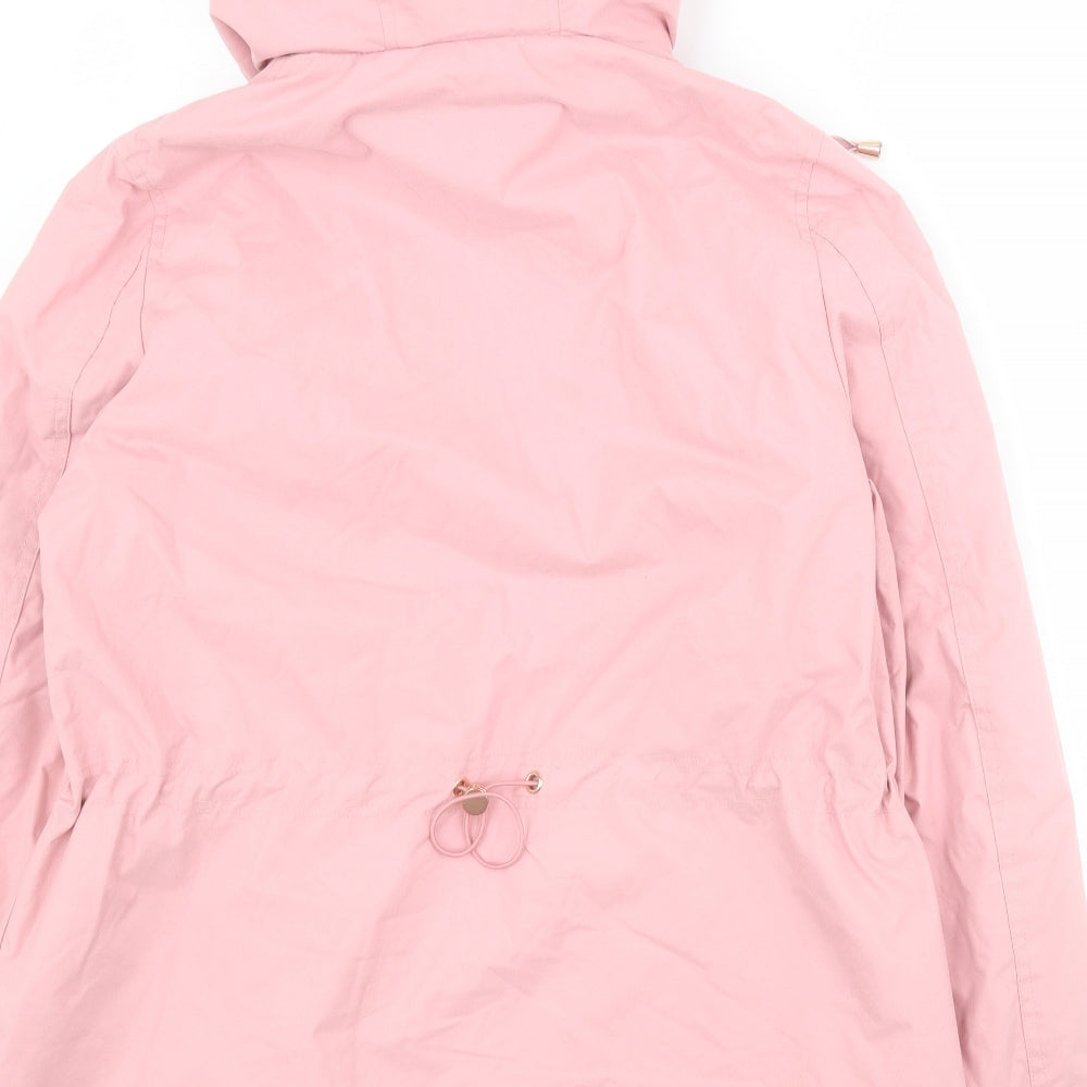 TU Womens Pink   Parka Coat Size 12  Zip