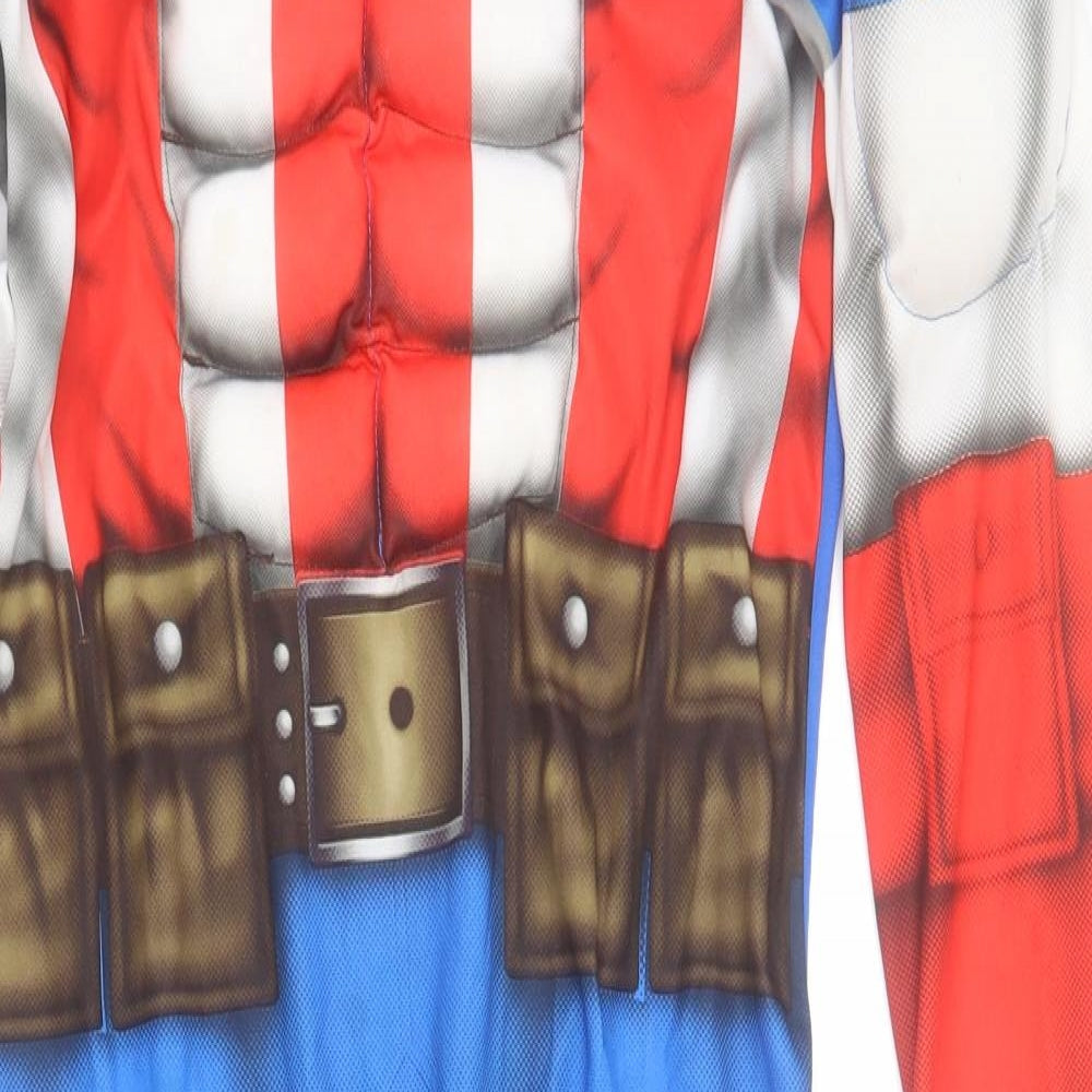 George Boys Blue Colourblock Polyester  One Piece Size 9-10 Years  Hook & Loop - Avengers