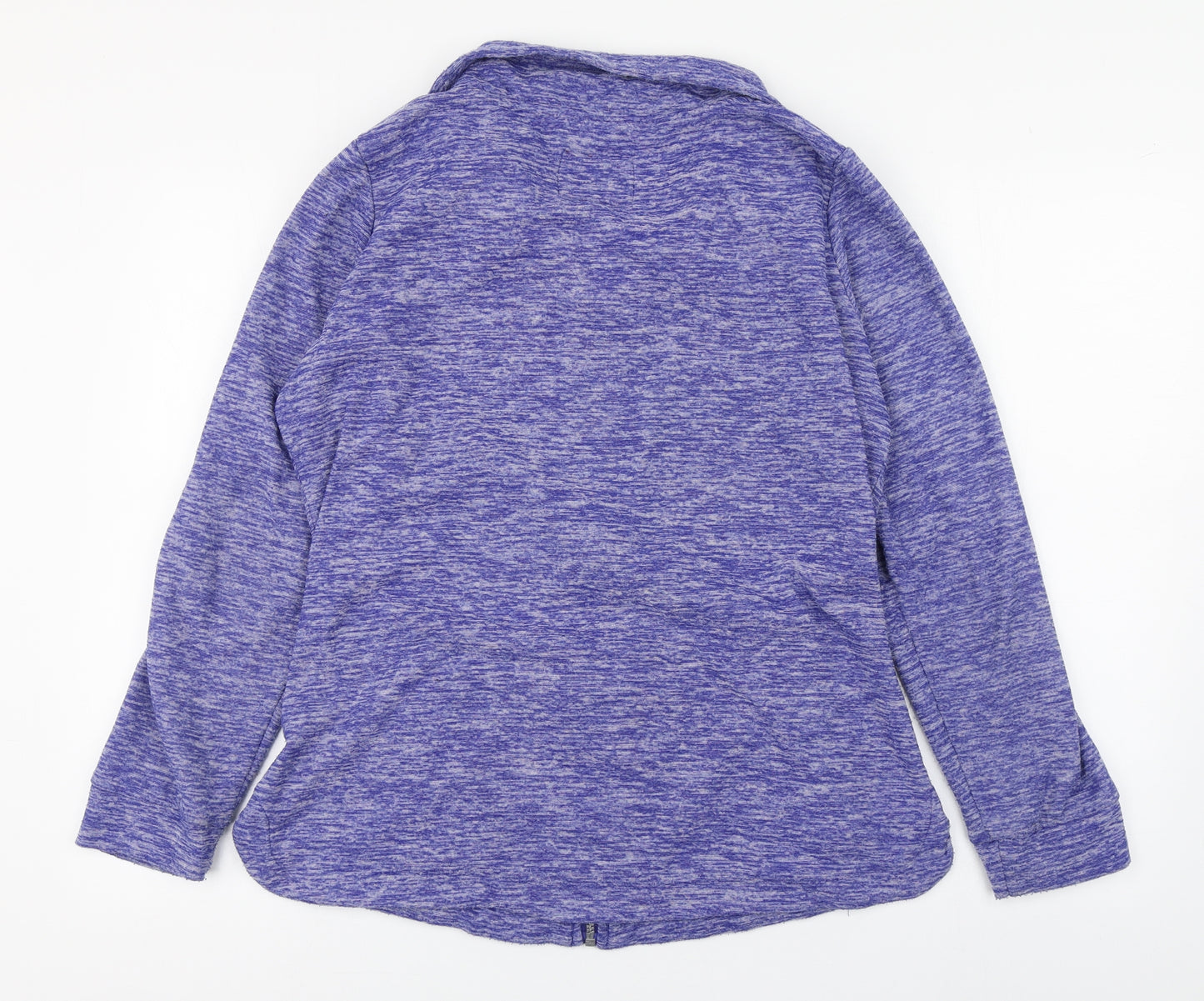 Regatta Womens Purple High Neck  Polyester Full Zip Jumper Size 14