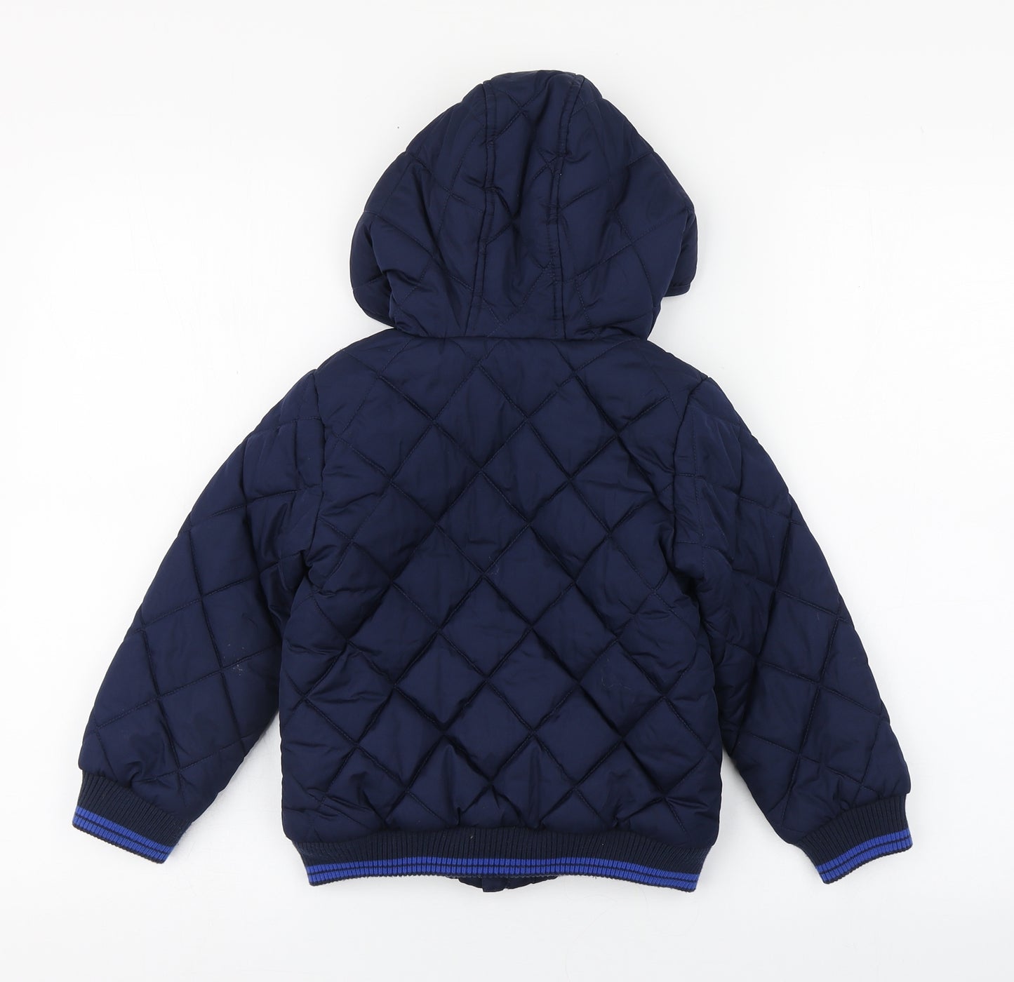 Mini Club Boys Blue   Puffer Jacket Coat Size 4-5 Years  Zip