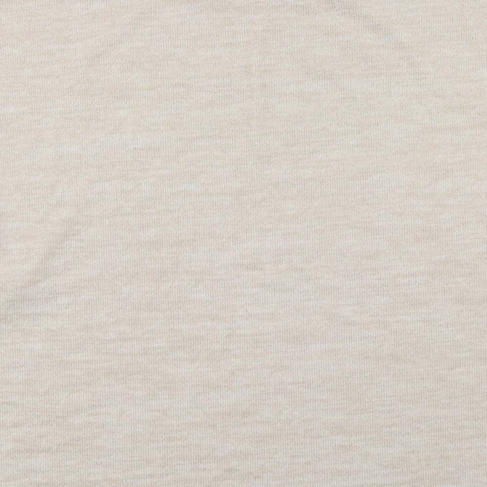 H&M Womens Beige Round Neck  Polyester Pullover Jumper Size M