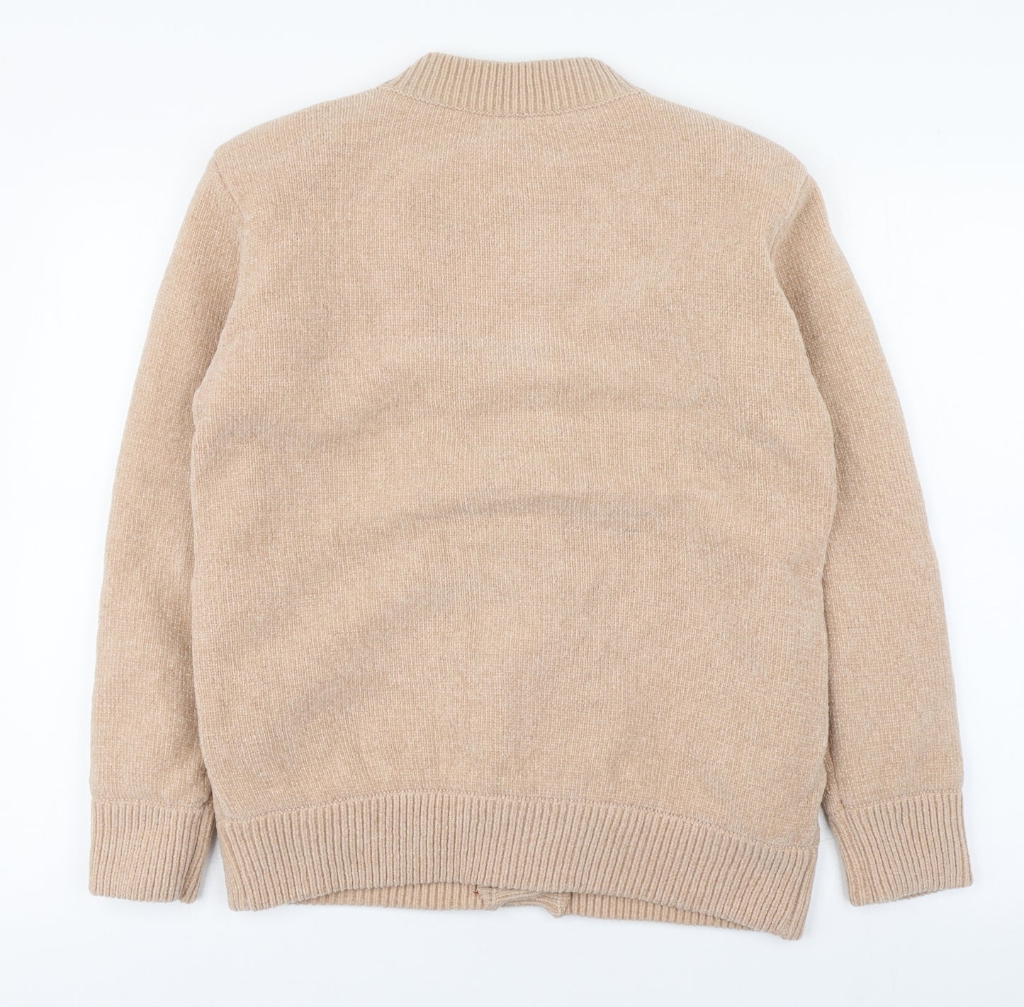 Reflect Womens Beige   Jacket Coatigan Size L  Button