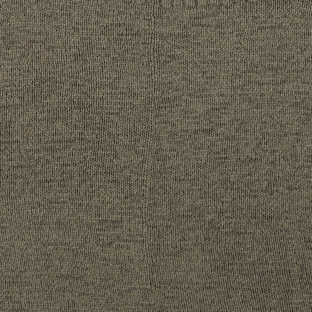 Papaya Womens Green V-Neck  Acrylic Pullover Jumper Size M