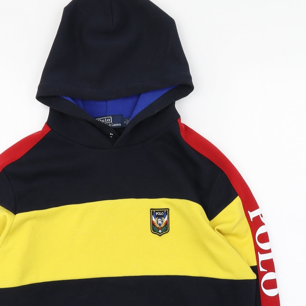 Polo by Ralph Lauren Mens Multicoloured  Polyester Pullover Hoodie Size M