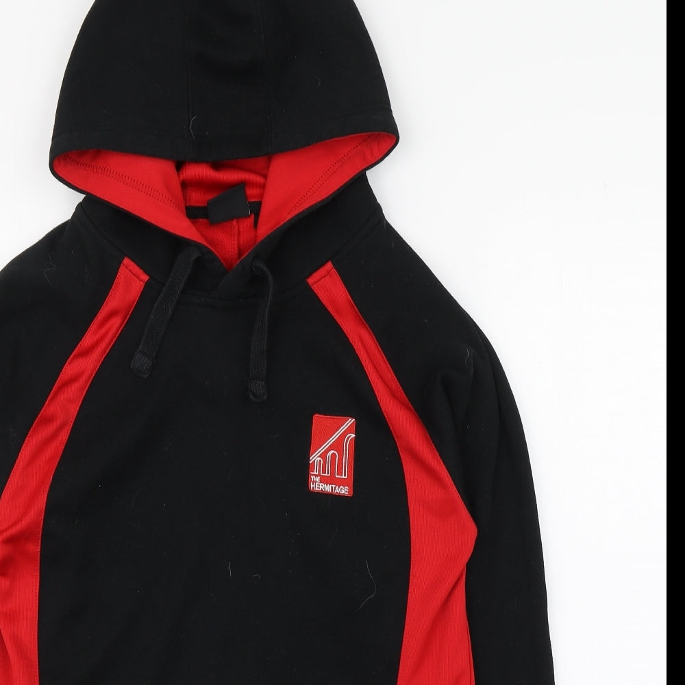 Akoa Mens Black  Polyester Pullover Hoodie Size M