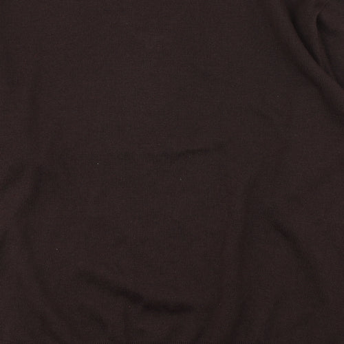 Gabicci Mens Brown V-Neck  Wool Pullover Jumper Size 2XL