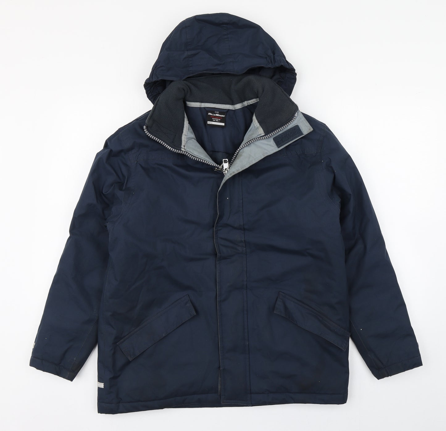 Hill&Woods Boys Blue   Rain Coat Coat Size 11-12 Years  Zip