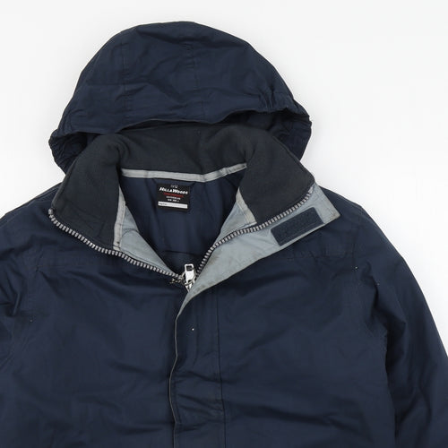 Hill&Woods Boys Blue   Rain Coat Coat Size 11-12 Years  Zip