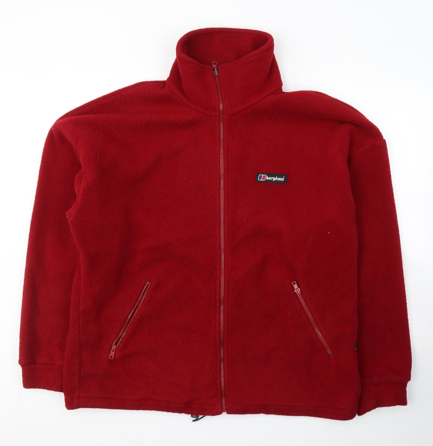 Berghaus Mens Red  Polyester Full Zip Sweatshirt Size XL
