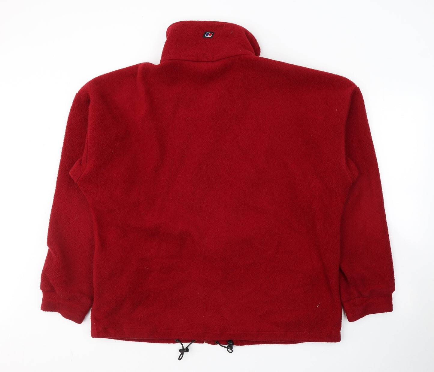 Berghaus Mens Red  Polyester Full Zip Sweatshirt Size XL