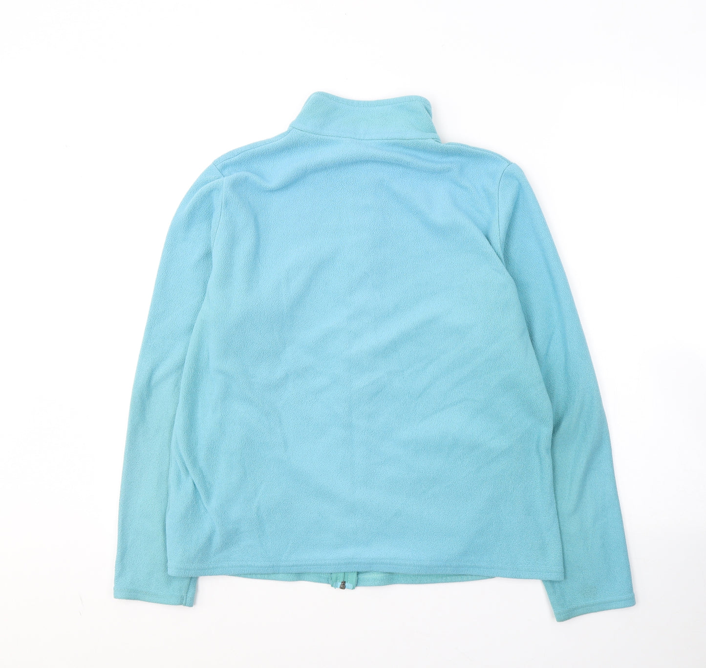 Marks and Spencer Womens Blue  Polyester Full Zip Sweatshirt Size 16  Zip