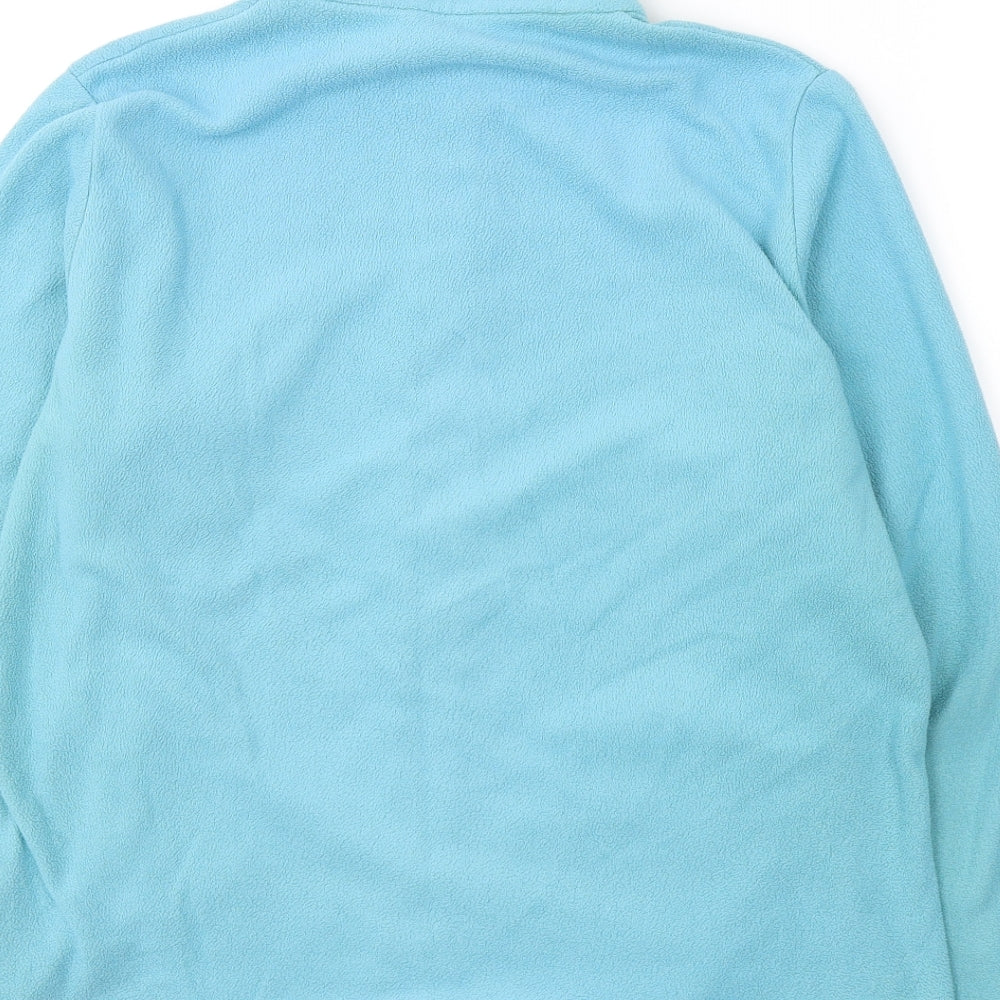 Marks and Spencer Womens Blue  Polyester Full Zip Sweatshirt Size 16  Zip