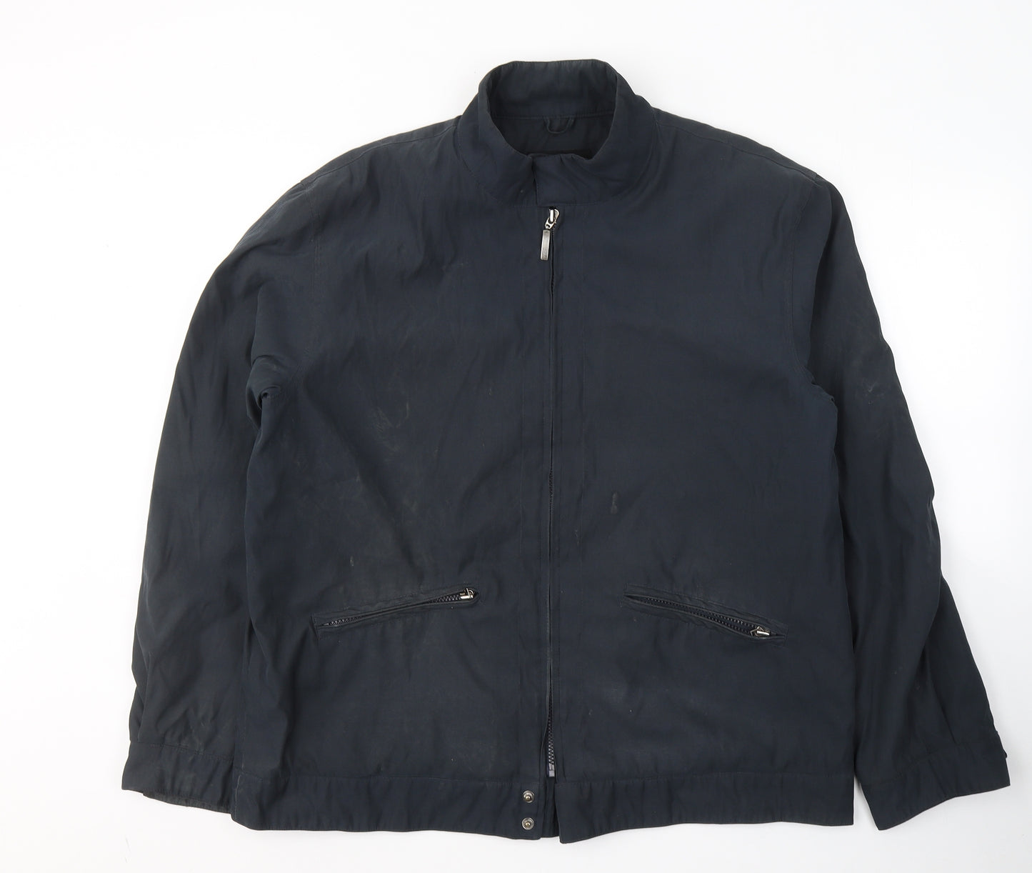 BHS Mens Blue   Jacket Coat Size L  Zip