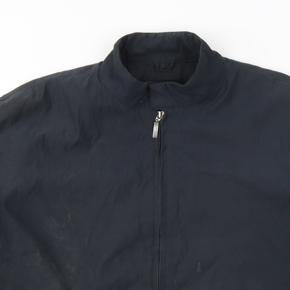 BHS Mens Blue   Jacket Coat Size L  Zip