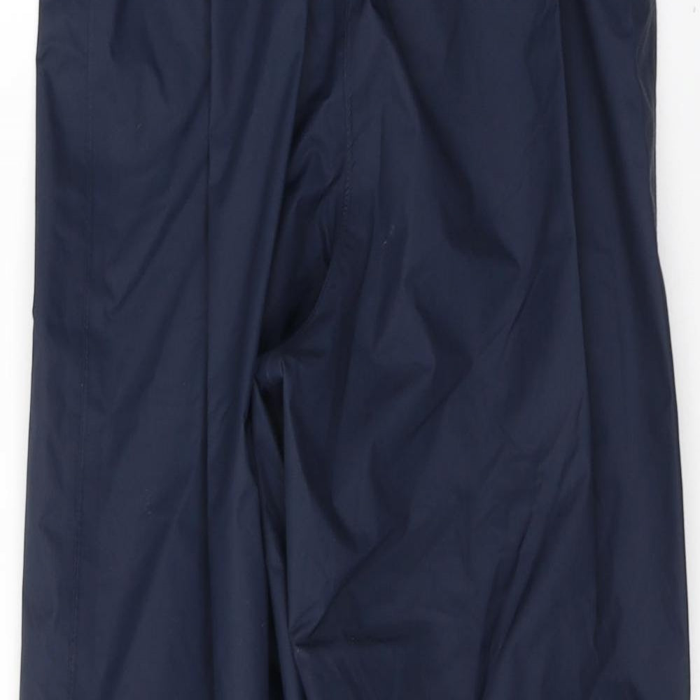 DECATHLON Boys Blue  Polyamide Rain Trousers Trousers Size 12 Years  Regular Pullover