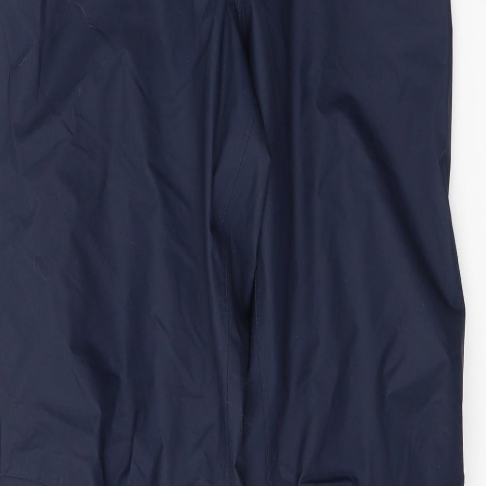 DECATHLON Boys Blue  Polyamide Rain Trousers Trousers Size 12 Years  Regular Pullover
