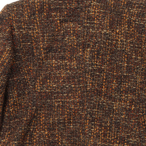 Gelco Womens Orange  Acrylic Jacket Blazer Size 16