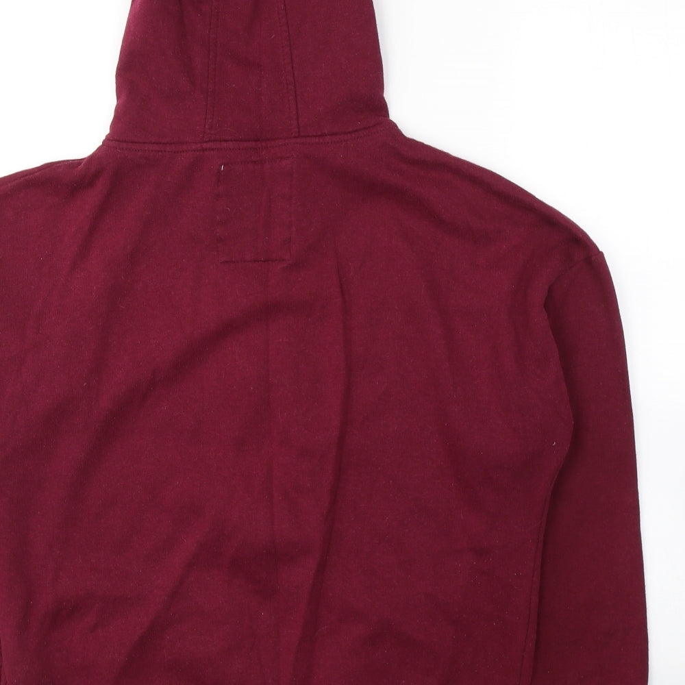 Atmosphere Womens Red  Polyester Full Zip Hoodie Size 14  Zip