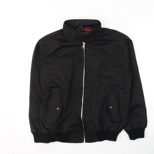 Made in England Mens Black   Jacket  Size S  Zip