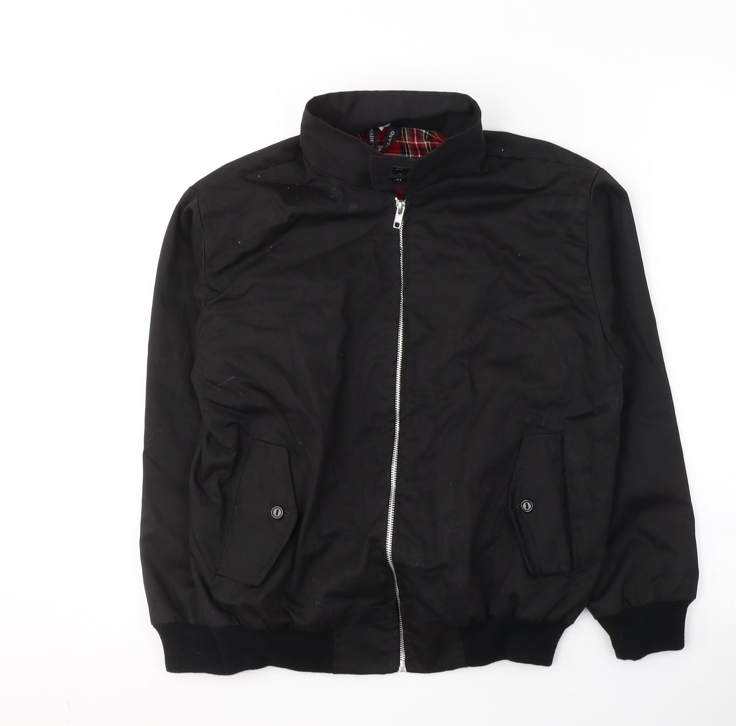 Made in England Mens Black   Jacket  Size S  Zip