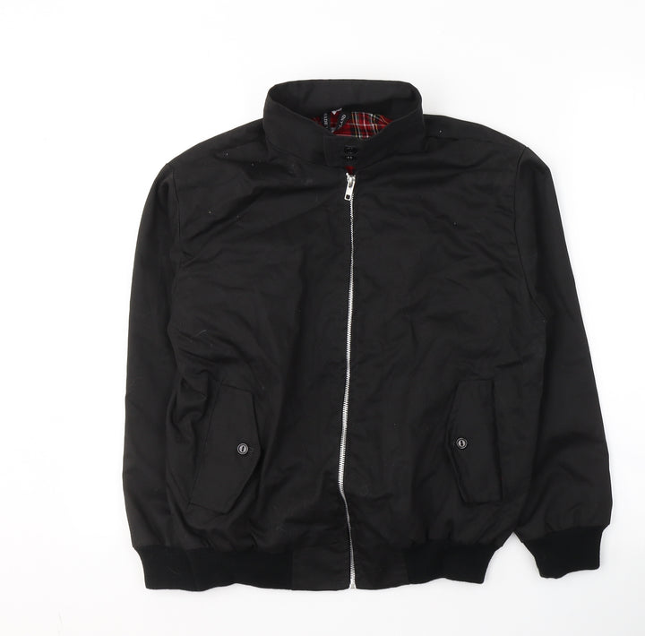 Made in England Mens Black   Jacket  Size S  Zip